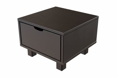 Table De Chevet Bois Cube + Tiroir