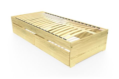 Lit 90x190 Simple Avec Tiroirs De Rangement Malo
