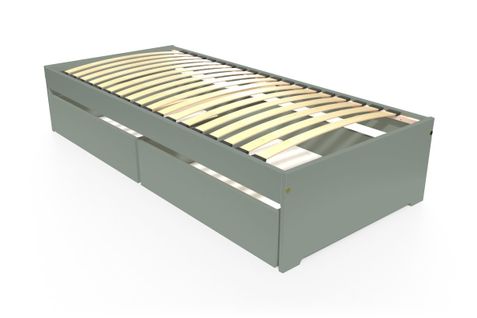 Lit 90x190 Simple Avec Tiroirs De Rangement Malo