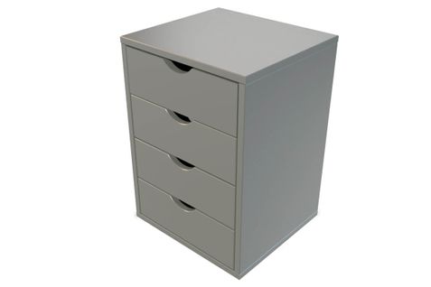 Caisson à Tiroirs 4 En Bois Massif