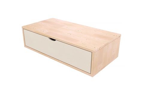 Cube De Rangement Bois 100x50 Cm + Tiroir