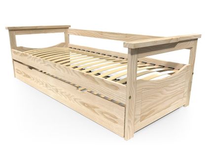 Lit Gigogne 90x200 Topaze Pin Massif