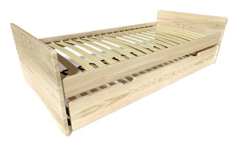 Lit Gigogne 80x200 Abc Pin Massif