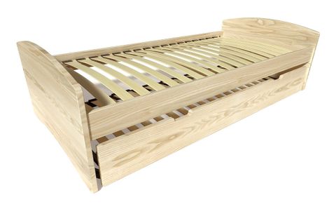 Lit Gigogne 90x200 Happy Pin Massif