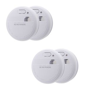 Lot De 4 Détecteurs De Fumée Autonomie 3 Ans - Pile Et Accessoires - Otio