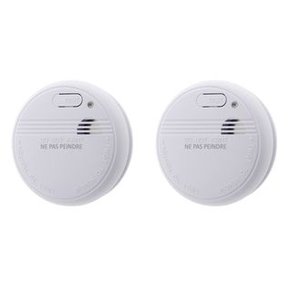Lot De 2 Détecteurs De Fumée Autonomie 3 Ans - Pile + Accessoires - Otio
