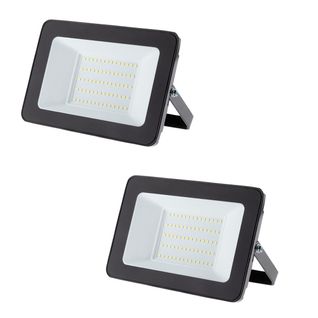 Lot De 2 Projecteurs LED Chantier 50w 5000lm Ip65 - Noir