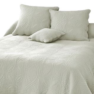 Boutis 230x250 Blanc Écru En Coton