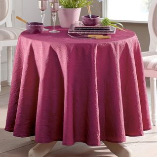Serviette De Table 45x45 Violet Prune En Polyester