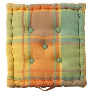 Lot De 2 Coussin Matelas 40x40 Jaune En Coton