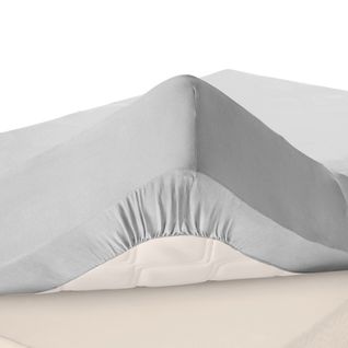 Drap-housse Grand Bonnet 90x200x32 Gris En Coton