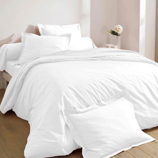 Drap-housse 180x200x28 Blanc En Coton