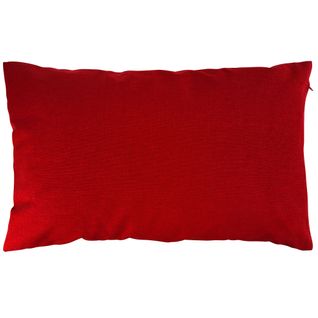 Housse De Coussin 35x60 Rouge En Coton