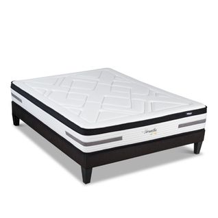 Ensemble Versailles 160x200 Cm Matelas Ressorts  + Sommier Bois