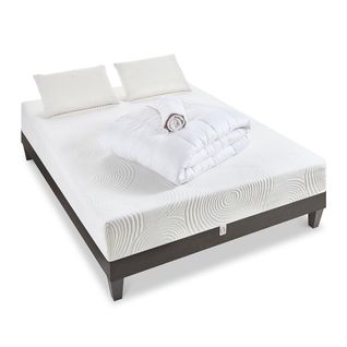 Pack Vosges 140x200 Cm Matelas Mousse + Sommier Bois + Accessoires
