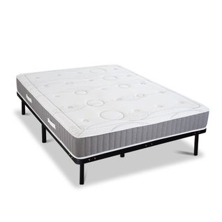 Ensemble Intuition 140x200 Cm Matelas Mousse + Sommier Métal