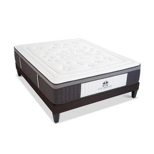 Ensemble Suite Impériale 160x200 Cm Matelas Ressorts  + Sommier Bois