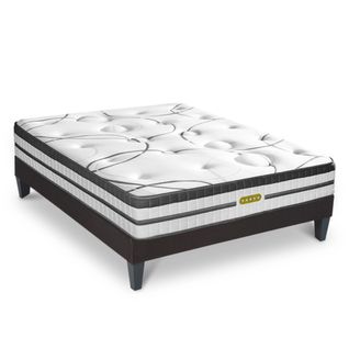 Ensemble matelas + sommier Concorde Ressort Ensachés Et Mousse À Mémoire De Forme 180x200 cm