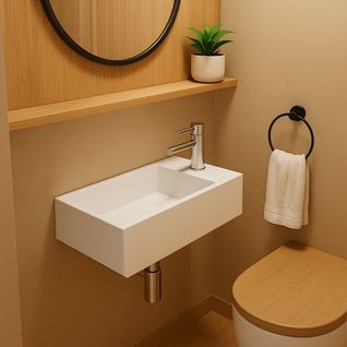 Manea D - Vasque Rectangulaire Suspendue