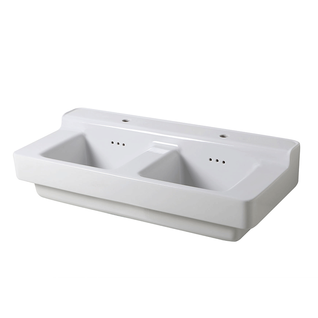 Industrialis - Lavabo Rétro Céramique - 110x50x27cm