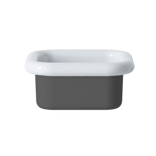 Lavabo Rétro à Poser En Céramique 40 Cm - True Colors Lite - Gris Foncé Brillant