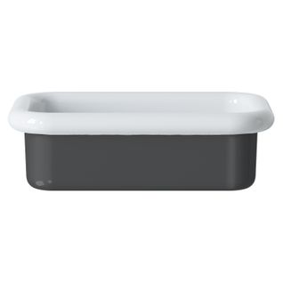 Lavabo Rétro à Poser En Céramique 60 Cm - True Colors Lite - Gris Foncé Brillant