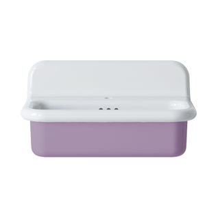 Lavabo Rétro En Céramique 70 Cm - True Colors Lite - Moyen Format - Violet Lavande
