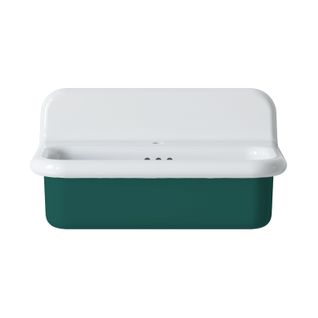 Lavabo Rétro En Céramique 70 Cm - True Colors Lite - Moyen Format - Pétrole