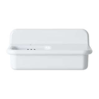 Lavabo Rétro Asymétrique En Céramique 80 Cm - True Colors Lite - Blanc