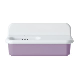 Lavabo Rétro Asymétrique En Céramique 80 Cm - True Colors Lite - Violet Lavande
