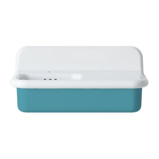 Lavabo Rétro Asymétrique En Céramique 80 Cm - True Colors Lite - Tiffany