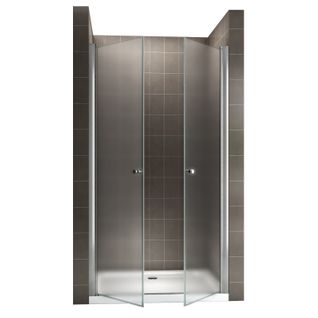 Porte De Douche H195 X L.128 à 132 Cm Verre Opaque - Gina