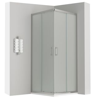 Cabine De Douche H180 70x75cm Verre Opaque Portes Coulissantes Lana (sans Receveur)