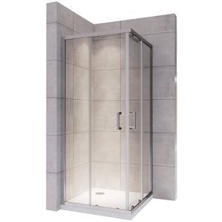Cabine De Douche H190 70x75cm Verre Transparent Portes Coulissantes Lana (sans Receveur)