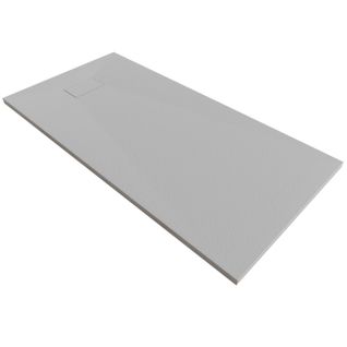 Receveur De Douche Baya 90x160 Cm Gris Extra-plat Aspect Pierre + Bonde