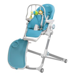 Hugo Chaise Haute Pliable Et Inclinable + Arche De Jeux    Bleu