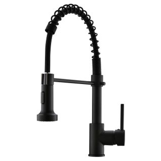 Robinet Mitigeur Cuisine Avec Douchette 2 Jets Loire Chrome Noir Mat