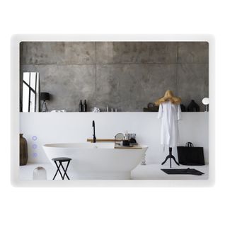 Miroir LED Mellow 50 X 70 Cm Réversible, Anti-buée + Dimmable - Miroir Salle De Bain