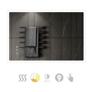 Miroir Lumineux LED Boleo 80 X 120 Cm Antibuée + Intensité Et Couleur Réglables Salle De Bain
