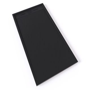 Receveur De Douche Hiemal 70 X 150 Cm Résine Noir Aspect Ardoise + Bonde Incluse