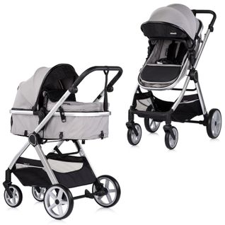Vista Poussette Combinée Jusqu'à 22 Kg Nacelle Souple + Assise Classique    Gris   Sans Cosy