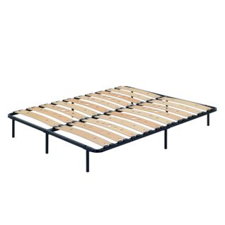 Austen Sommier Ergonomique à Lattes Larges Et Flexibles En Bois De Bouleau 140x200 Cm Avec Pieds