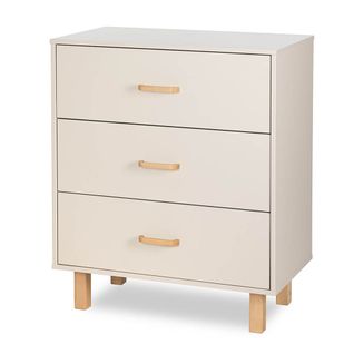 Laura Commode Bébé En Bois De Hêtre 3 Tiroirs    Champagne   Sans Plan à Langer