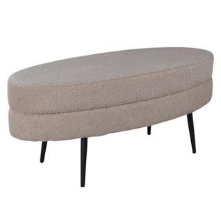 Pouf Design Bouclette "otto" 100cm Beige