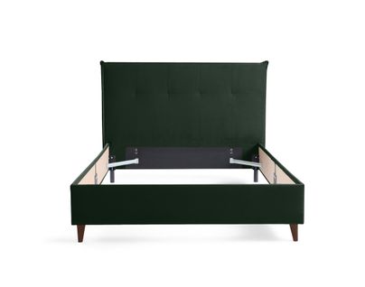 Dali - Cadre De Lit - 160x200 - En Velours Vert