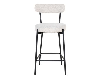 Ivanec - Tabouret De Bar - En Tissu Bouclette