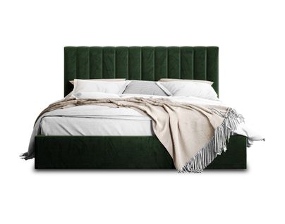 Rosario - Lit Coffre - 180x200 - Sommier Inclus - En Velours