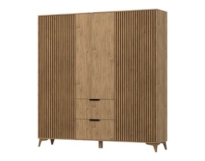 Portmore - Armoire - Effet Bois - 185x192 Cm
