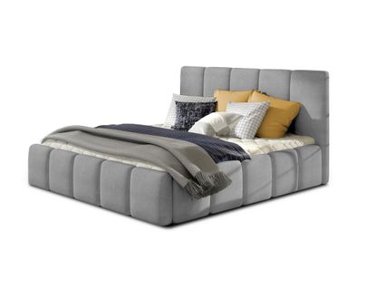 Lucea - Lit Coffre - 140x200 - Sommier Inclus - En Velours