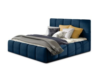 Lucea - Lit Coffre - 140x200 - Sommier Inclus - En Velours